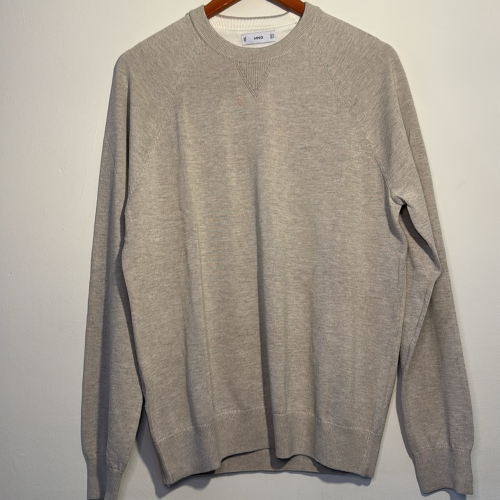 NWT FINE- KNIT POLY- COTTON SWEATER MANGO MEN’S SIZE M